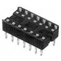 1-390262-2  DIP 
Socket Style = Standard 
Contact Termination Type = Through Hole 
 = 2.54 mm 
ż = 15.24 mm 
λ = 28 